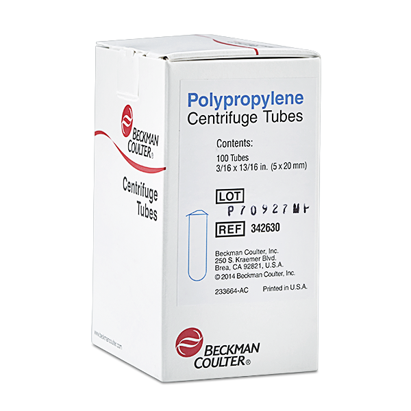 342630_175 mL Open-Top Thinwall Polypropylene Tube, 5 x 20mm - 100Pk