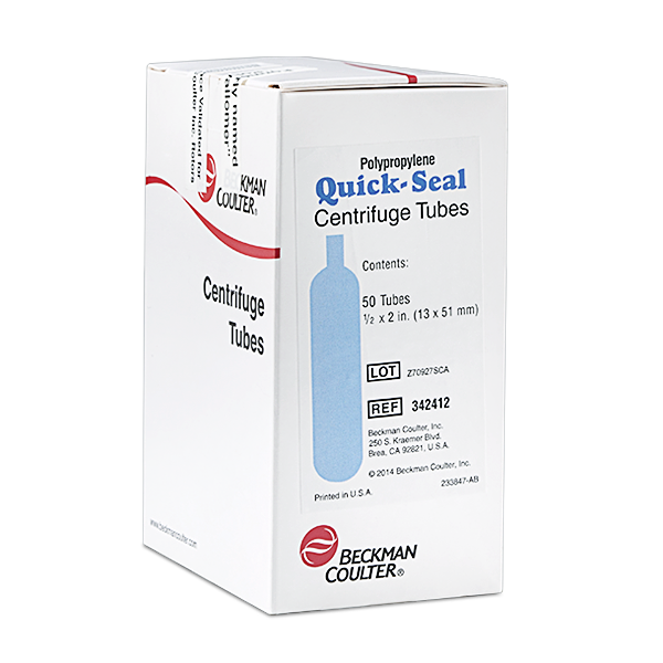 342412_5.1 mL Quick-Seal®  Polypropylene Tube, 13 x 51mm - 50Pk